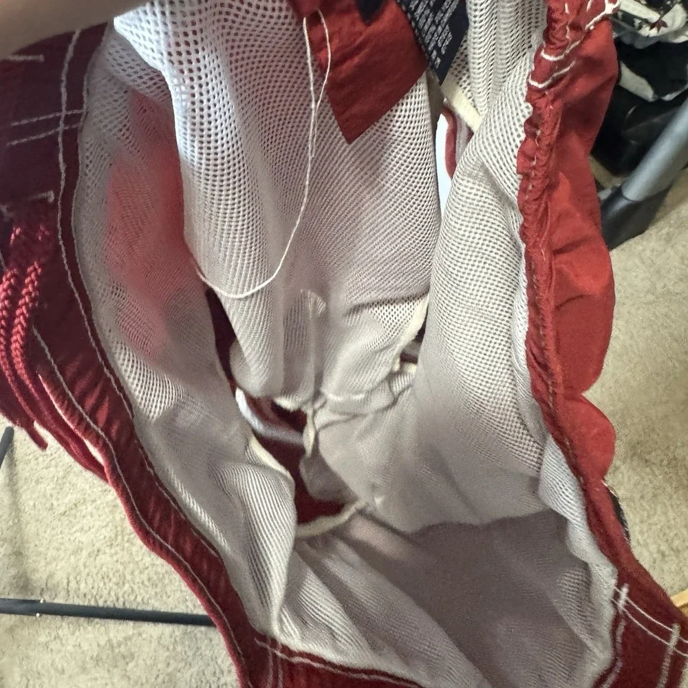 Vintage Nautica Swim Trunks Mens Large L Red